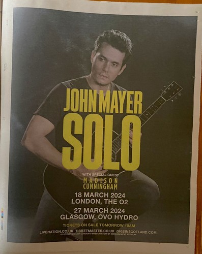 John mayer live tour dates - tour,